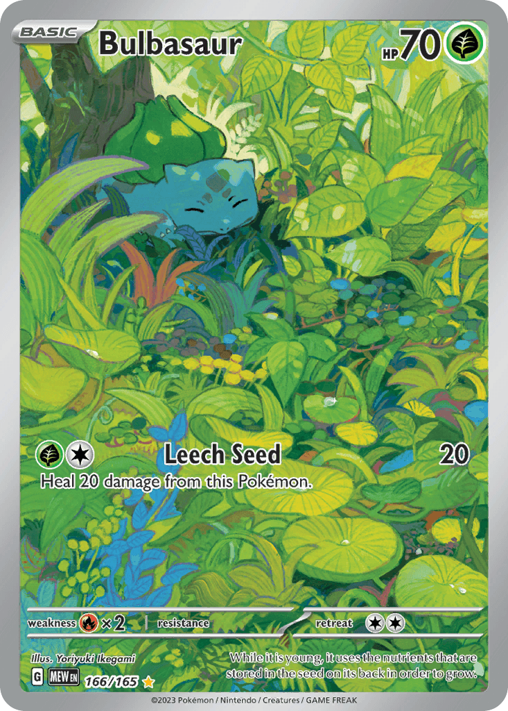 Bulbasaur, kortbilde fra pokemontcg.io