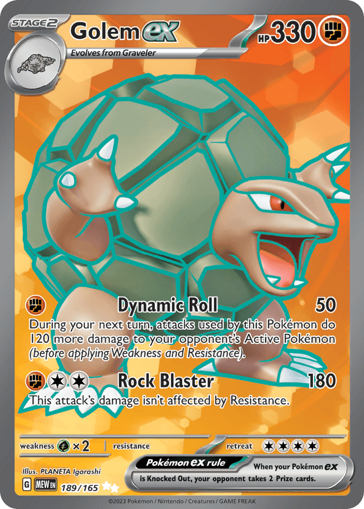 Golem ex, kortbilde fra pokemontcg.io