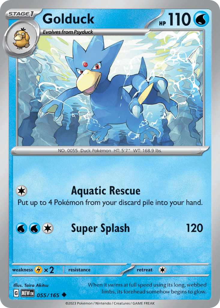Golduck, kortbilde fra pokemontcg.io