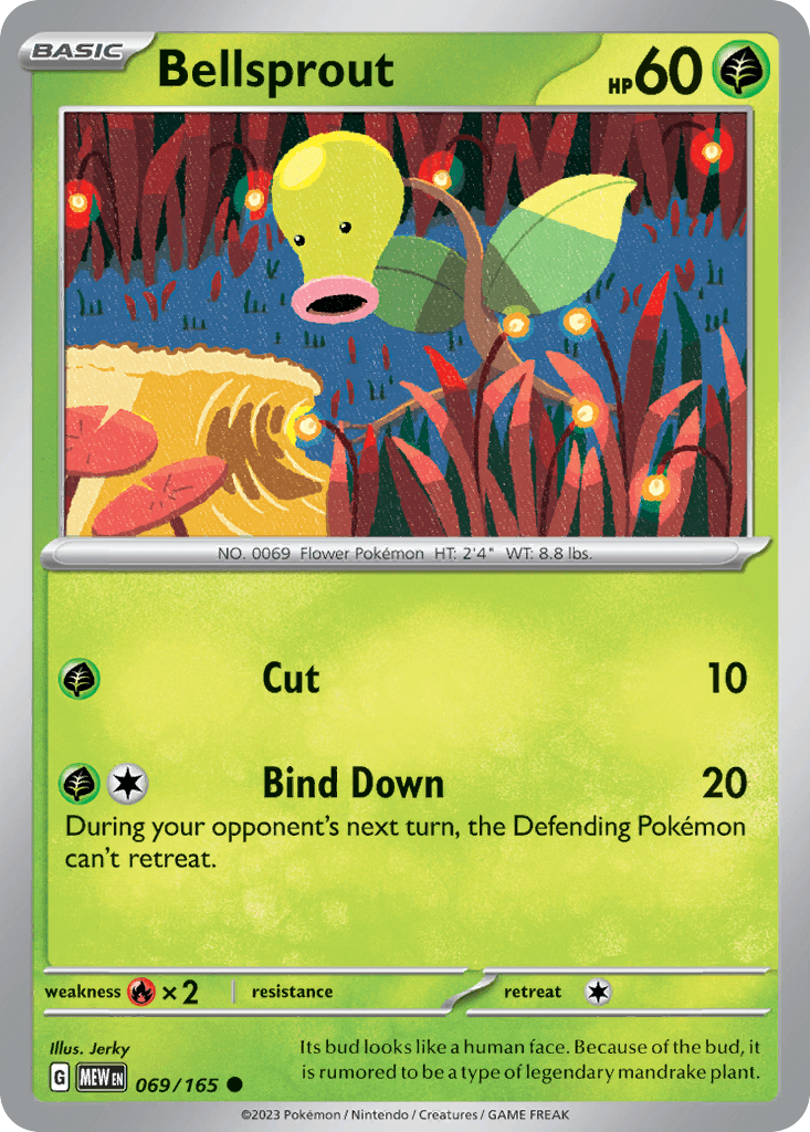 Bellsprout, kortbilde fra pokemontcg.io