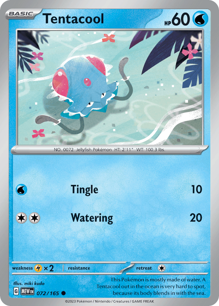 Tentacool, kortbilde fra pokemontcg.io