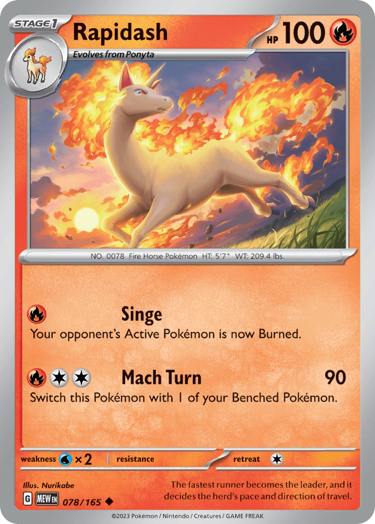 Rapidash, kortbilde fra pokemontcg.io