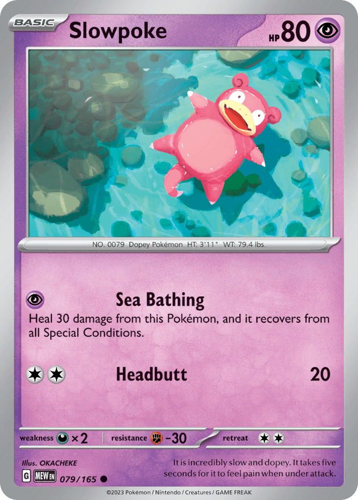 Slowpoke, kortbilde fra pokemontcg.io