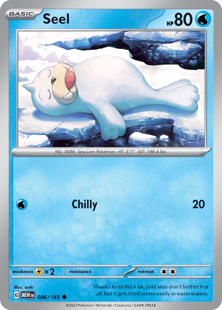 Seel, kortbilde fra pokemontcg.io