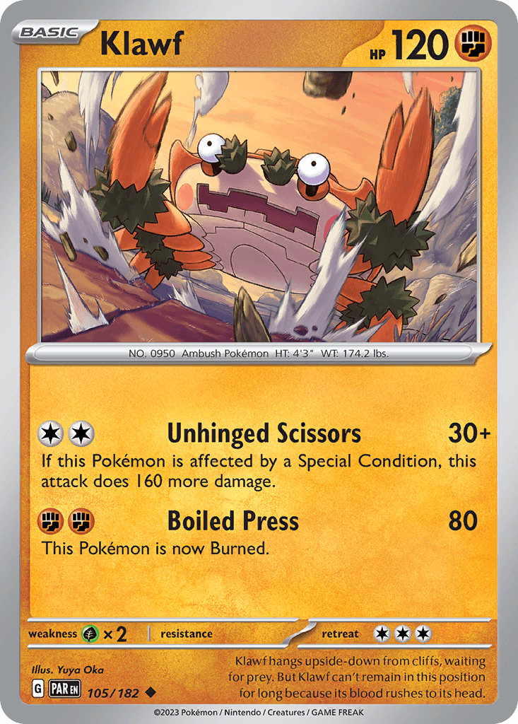 Klawf, kortbilde fra pokemontcg.io