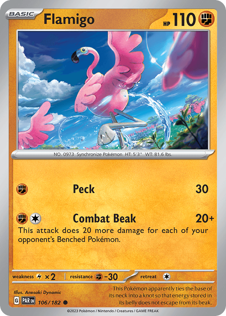 Flamigo, kortbilde fra pokemontcg.io
