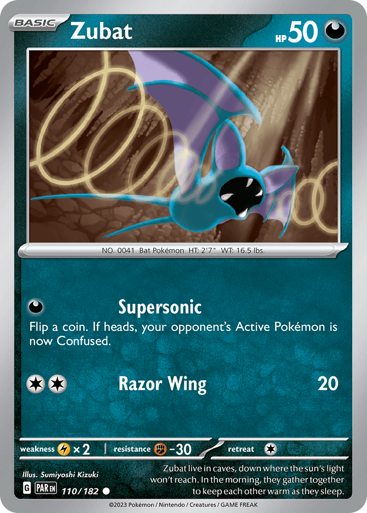 Zubat, kortbilde fra pokemontcg.io