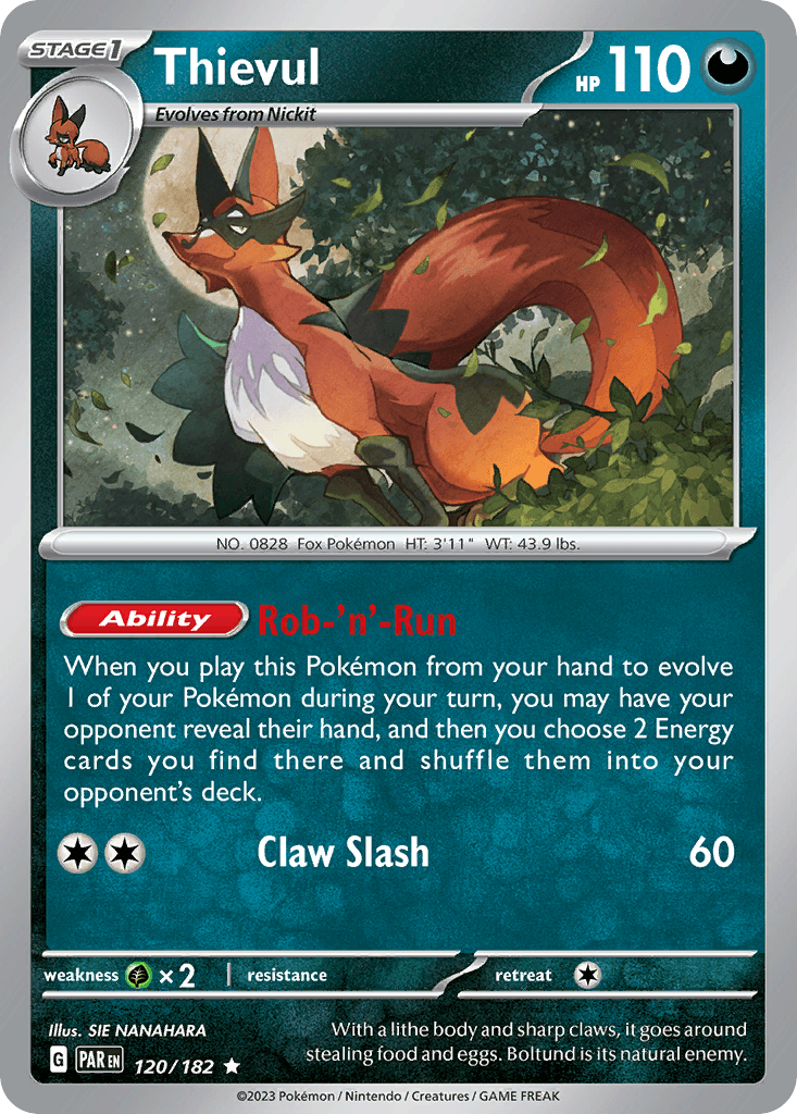 Thievul, kortbilde fra pokemontcg.io