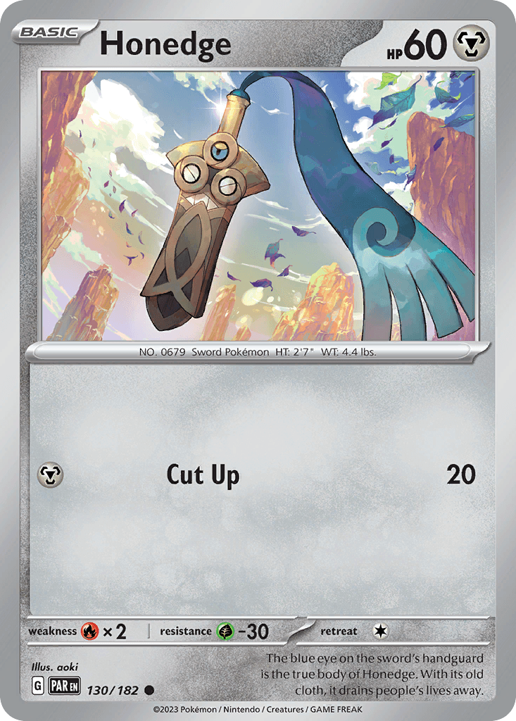 Honedge, kortbilde fra pokemontcg.io