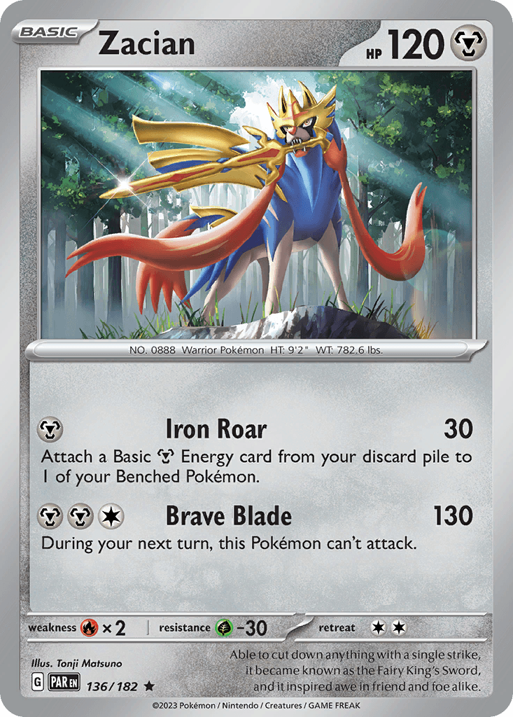 Zacian, kortbilde fra pokemontcg.io