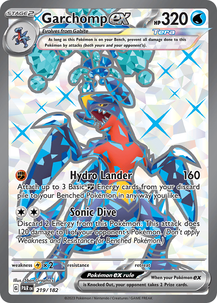 Garchomp ex, kortbilde fra pokemontcg.io