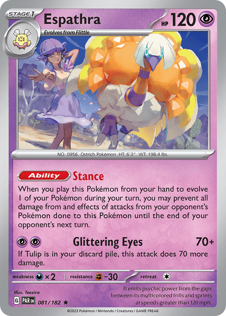 Espathra, kortbilde fra pokemontcg.io