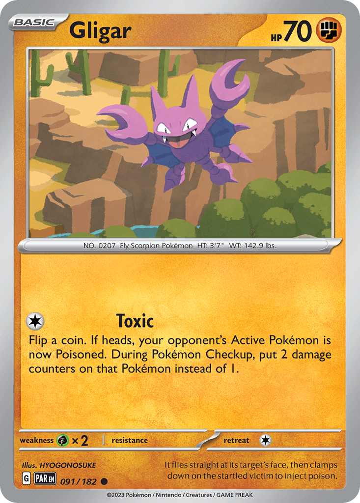 Gligar, kortbilde fra pokemontcg.io