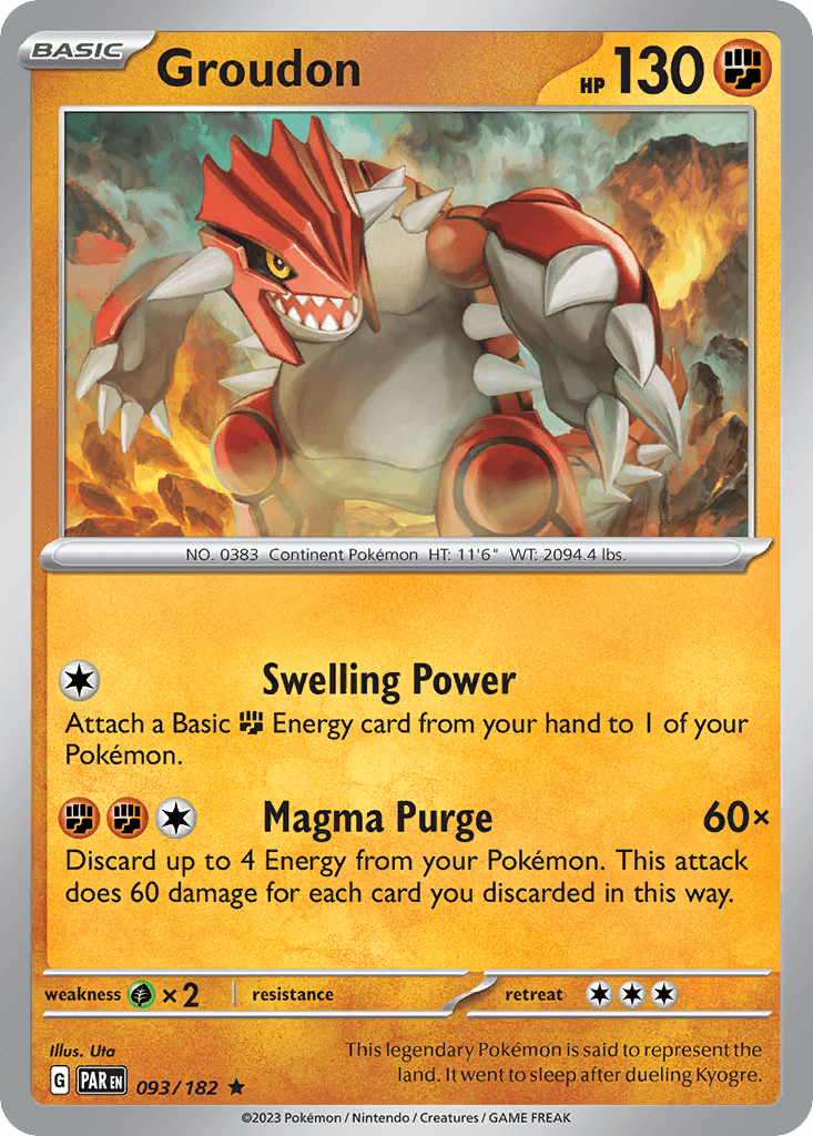 Groudon, kortbilde fra pokemontcg.io