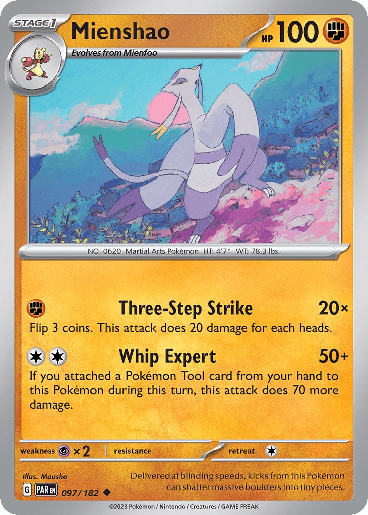 Mienshao, kortbilde fra pokemontcg.io