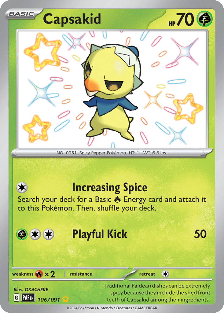 Capsakid, kortbilde fra pokemontcg.io