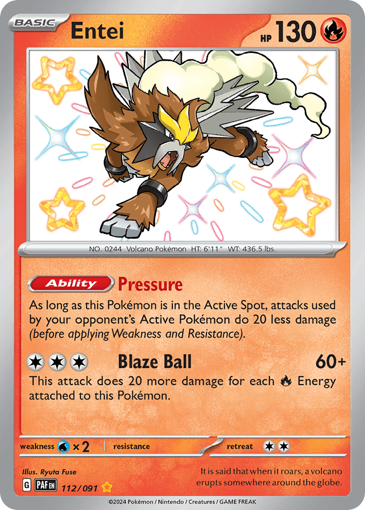 Entei, kortbilde fra pokemontcg.io
