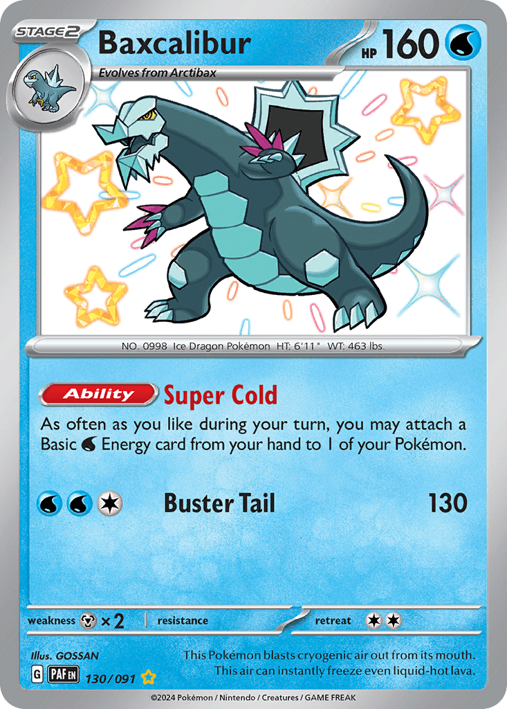 Baxcalibur, kortbilde fra pokemontcg.io