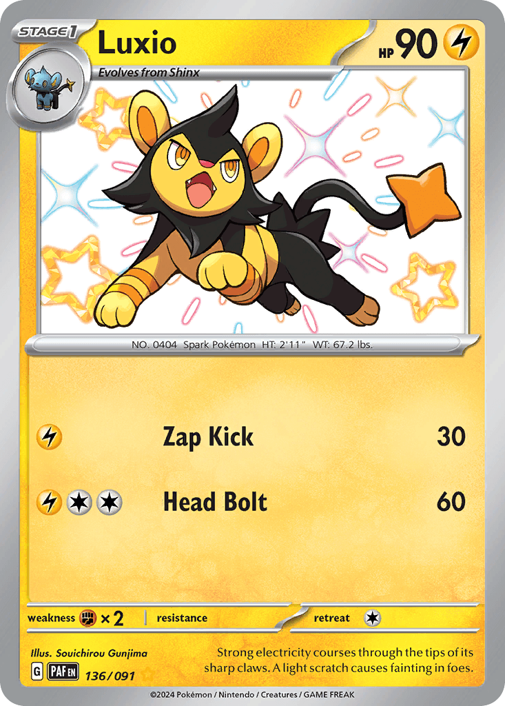 Luxio, kortbilde fra pokemontcg.io