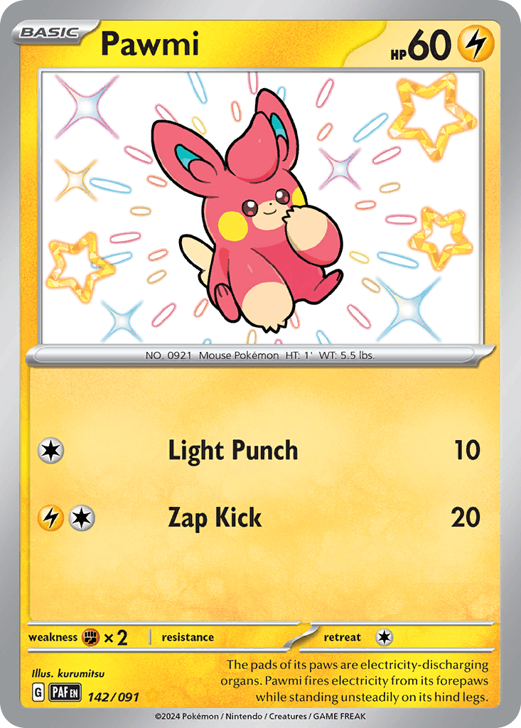 Pawmi, kortbilde fra pokemontcg.io