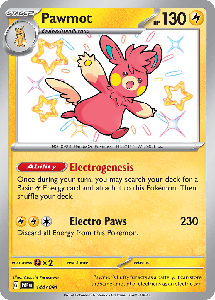 Pawmot, kortbilde fra pokemontcg.io