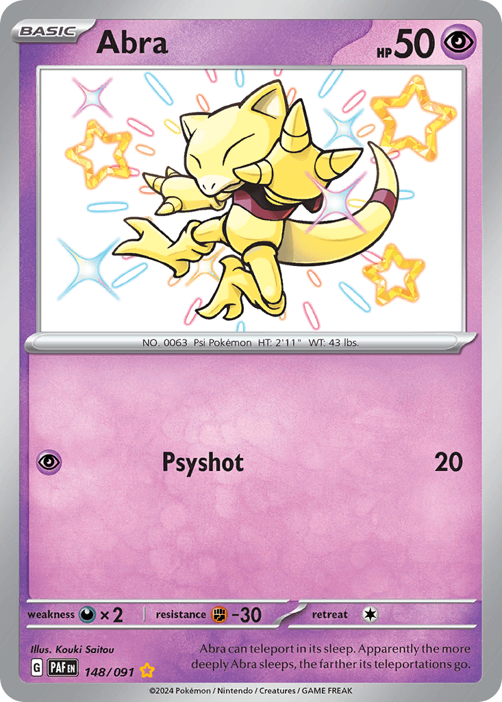 Abra, kortbilde fra pokemontcg.io