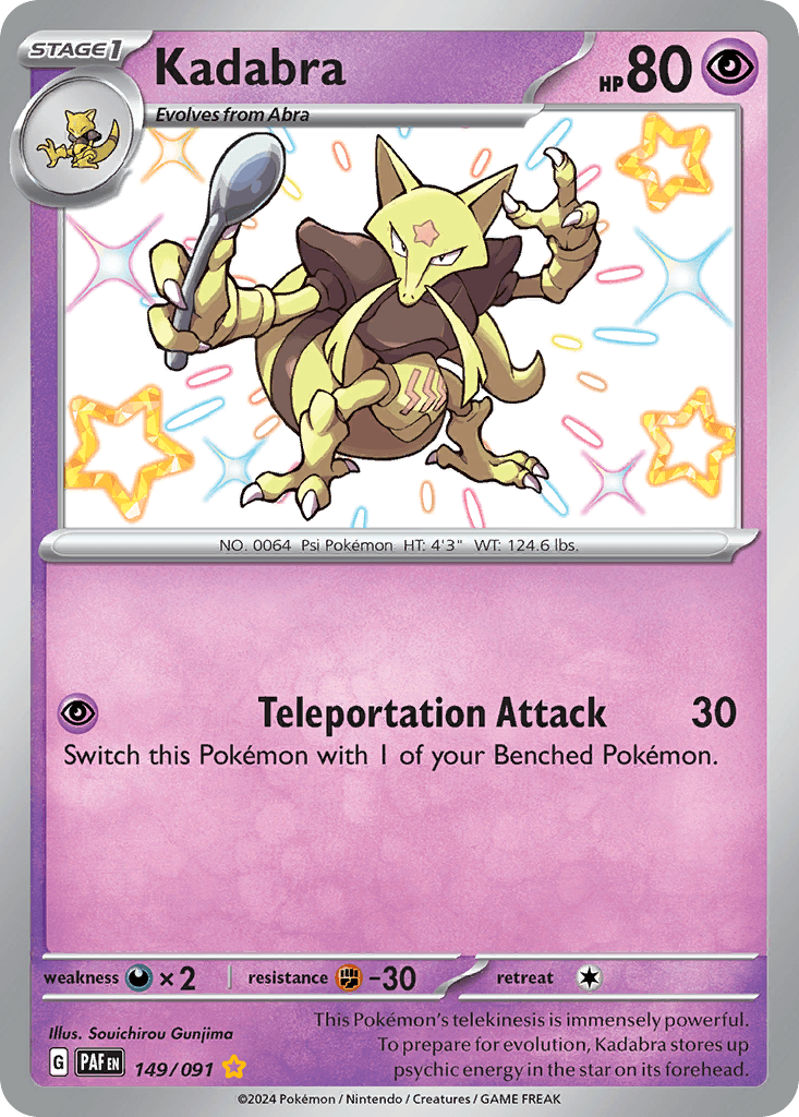 Kadabra, kortbilde fra pokemontcg.io