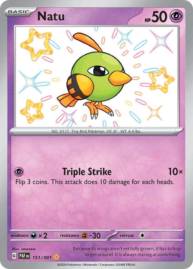 Natu, kortbilde fra pokemontcg.io