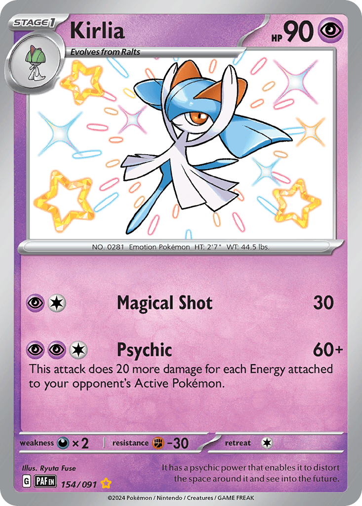 Kirlia, kortbilde fra pokemontcg.io