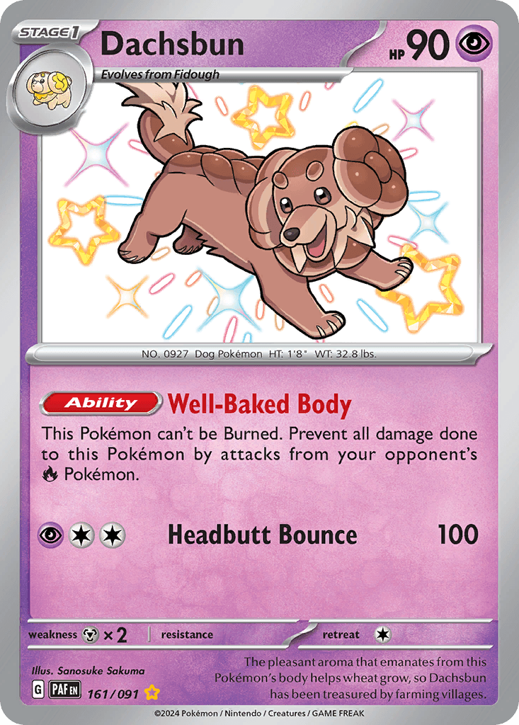 Dachsbun, kortbilde fra pokemontcg.io