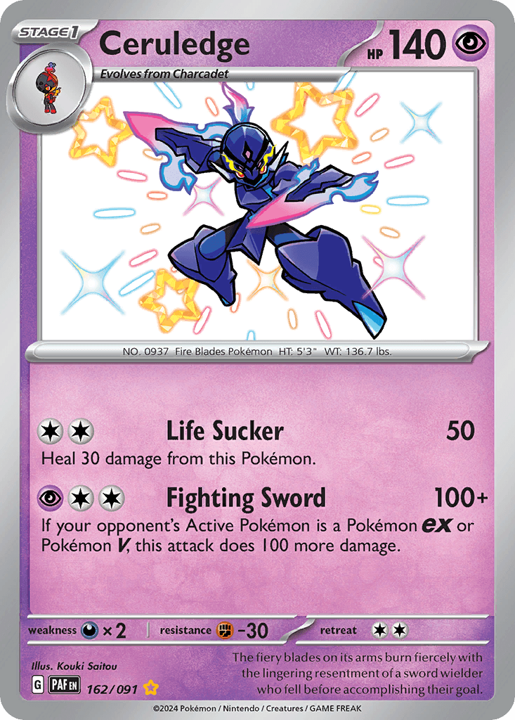 Ceruledge, kortbilde fra pokemontcg.io