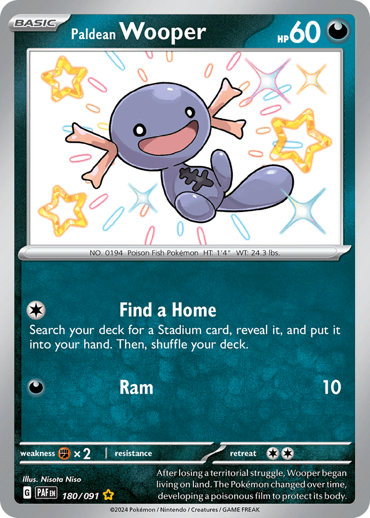 Paldean Wooper, kortbilde fra pokemontcg.io