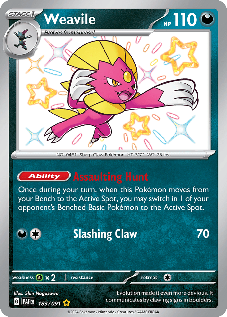 Weavile, kortbilde fra pokemontcg.io