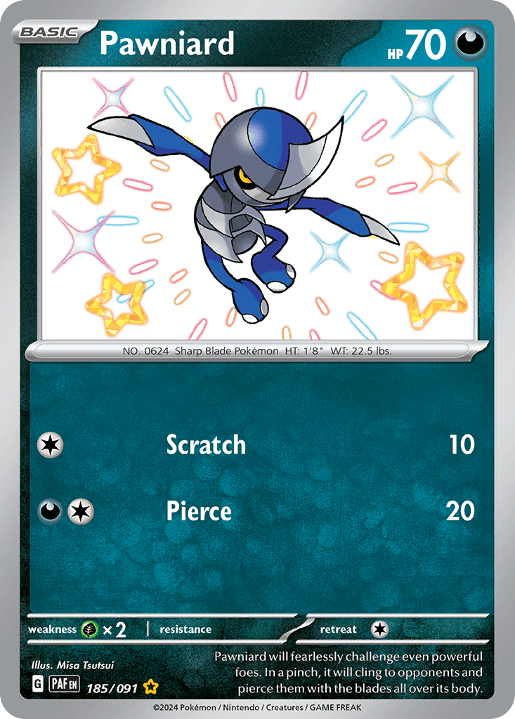 Pawniard, kortbilde fra pokemontcg.io