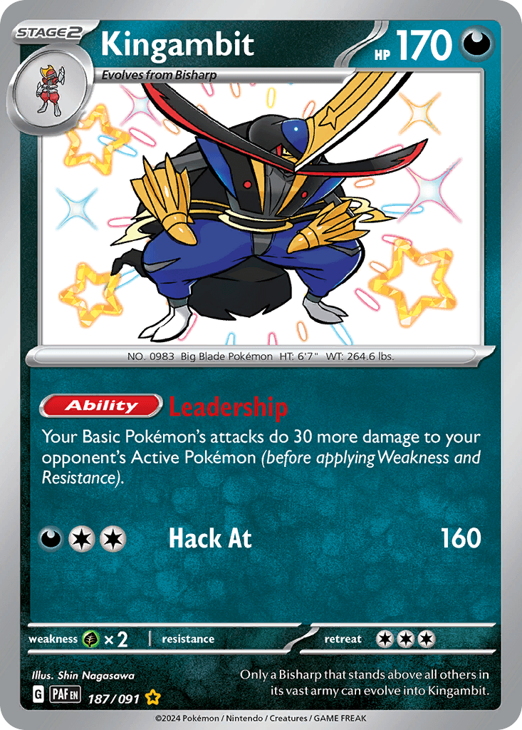 Kingambit, kortbilde fra pokemontcg.io