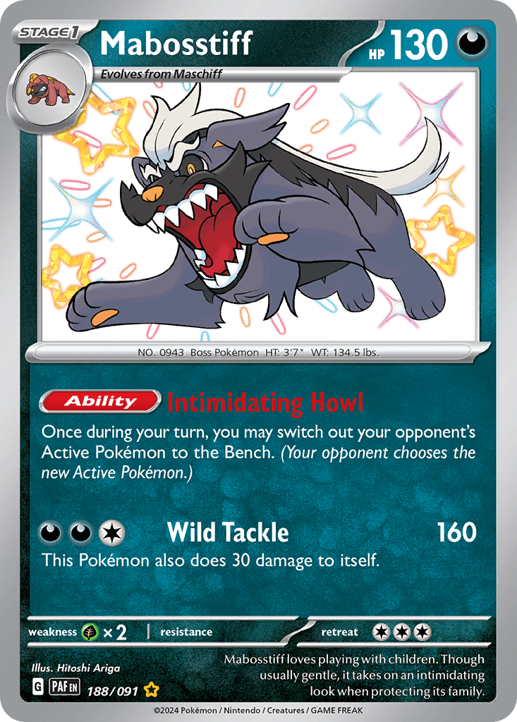 Mabosstiff, kortbilde fra pokemontcg.io