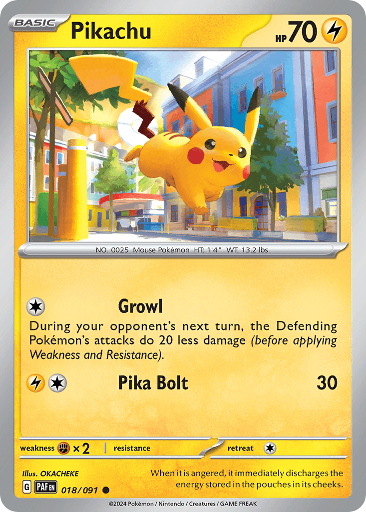 Pikachu, kortbilde fra pokemontcg.io