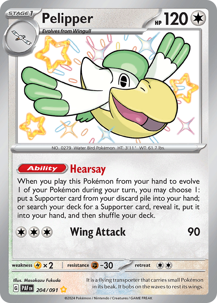 Pelipper, kortbilde fra pokemontcg.io