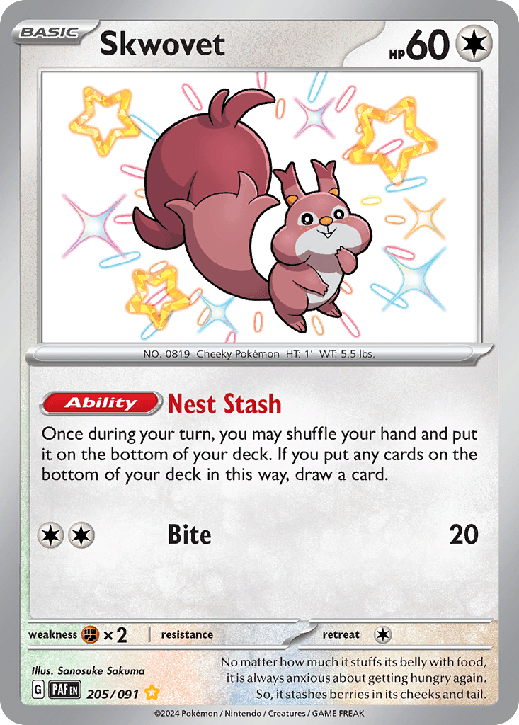 Skwovet, kortbilde fra pokemontcg.io