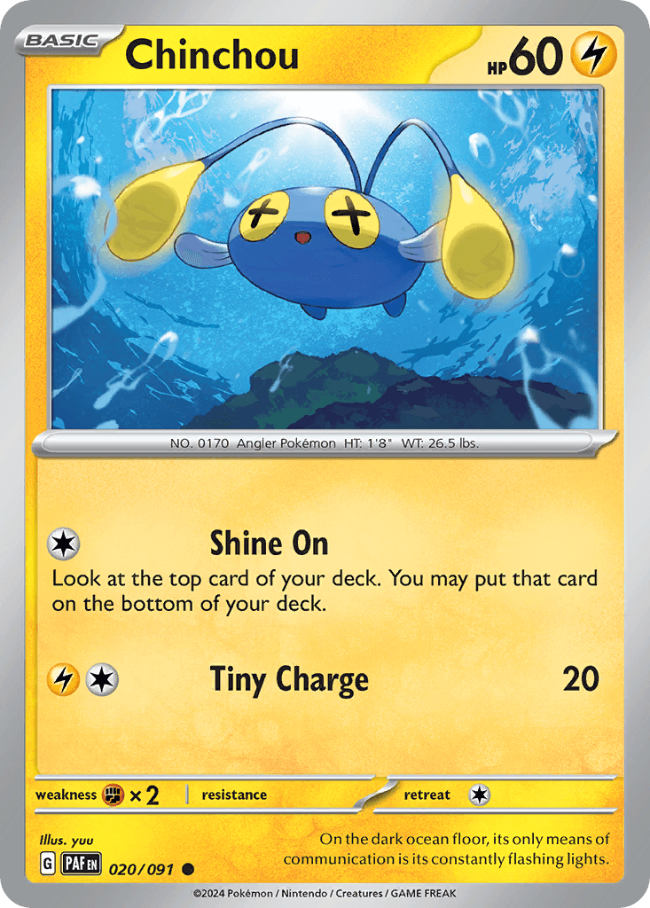 Chinchou, kortbilde fra pokemontcg.io