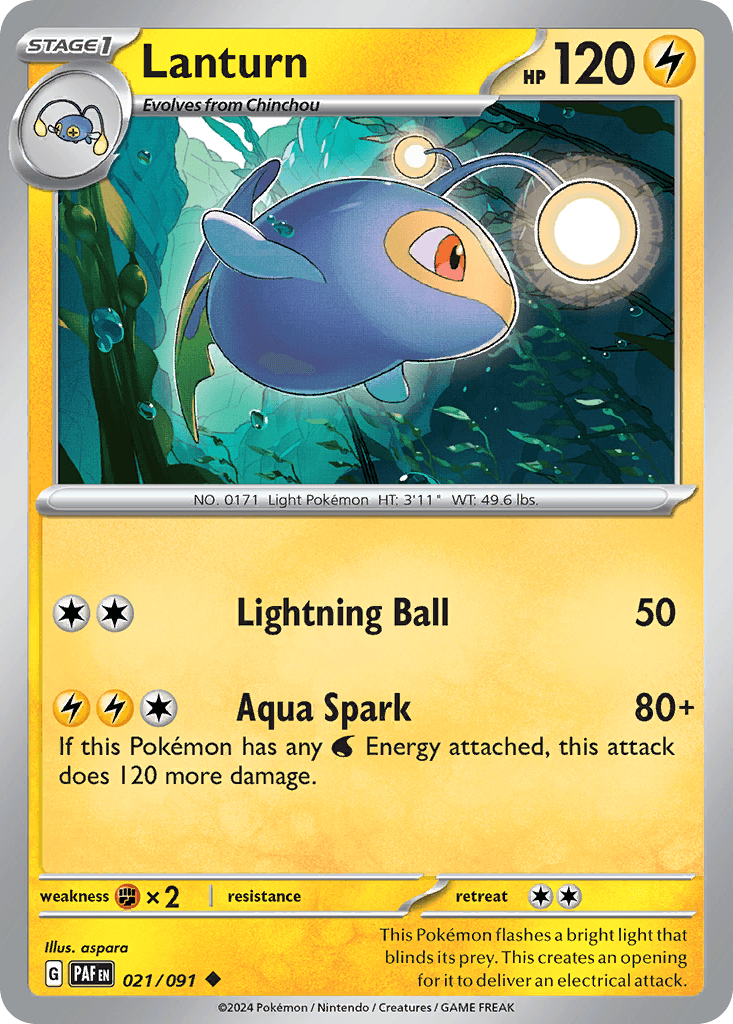 Lanturn, kortbilde fra pokemontcg.io