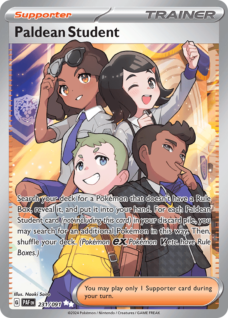Paldean Student, kortbilde fra pokemontcg.io
