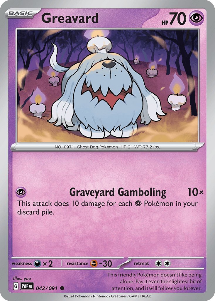 Greavard, kortbilde fra pokemontcg.io