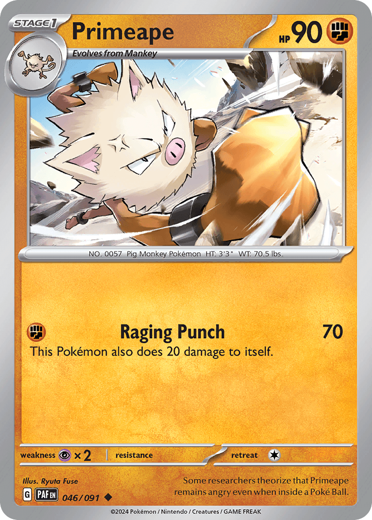 Primeape, kortbilde fra pokemontcg.io
