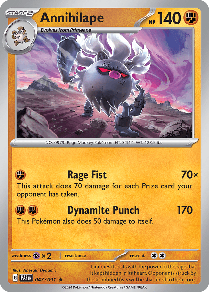 Annihilape, kortbilde fra pokemontcg.io