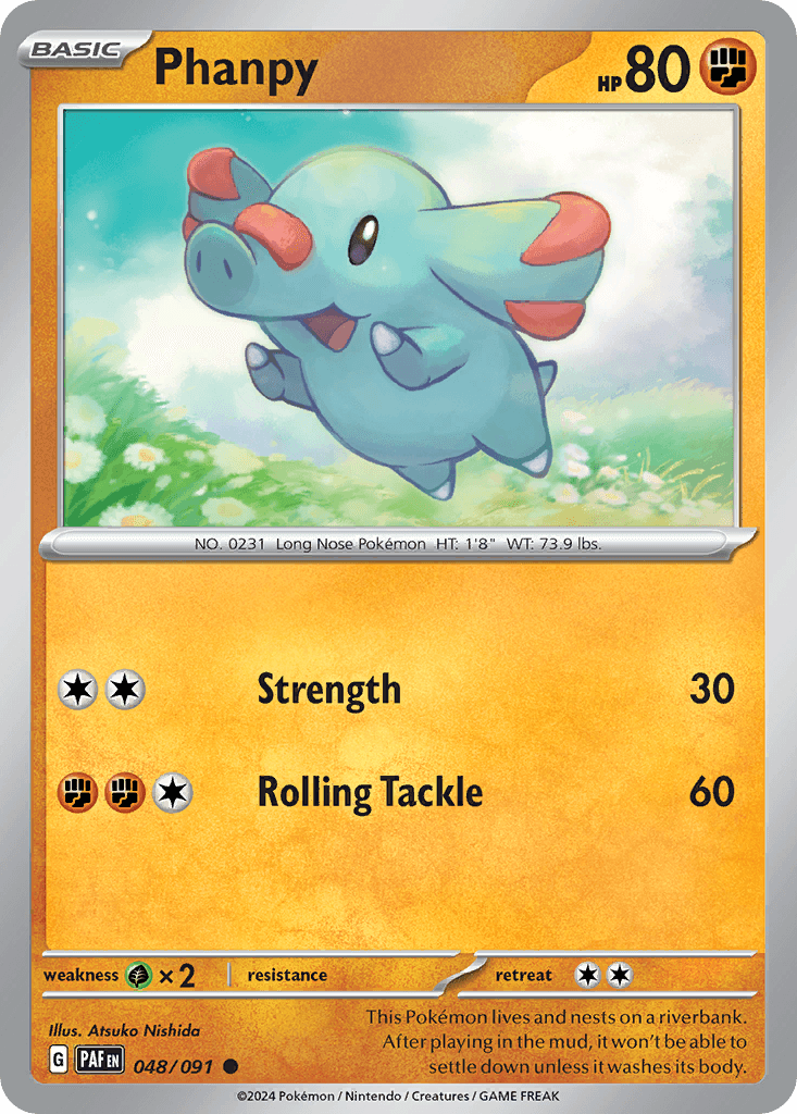 Phanpy, kortbilde fra pokemontcg.io