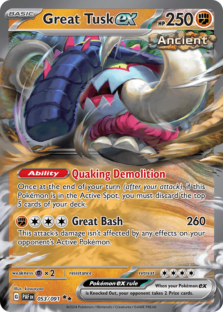 Great Tusk ex, kortbilde fra pokemontcg.io