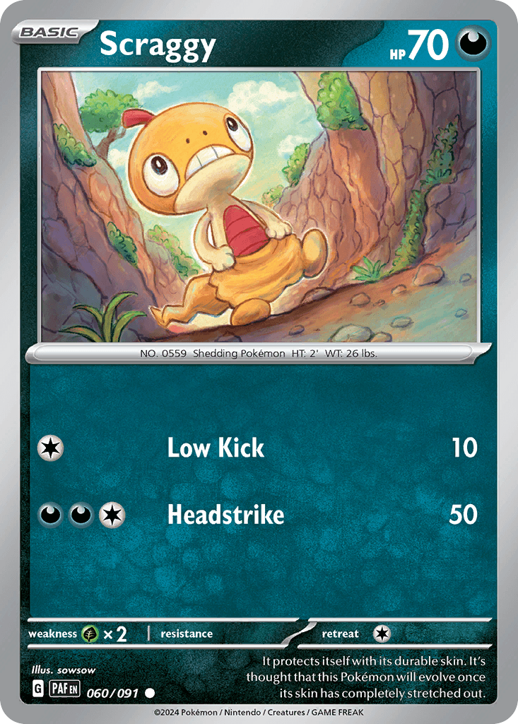 Scraggy, kortbilde fra pokemontcg.io