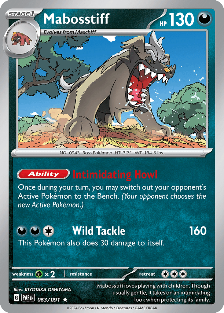 Mabosstiff, kortbilde fra pokemontcg.io
