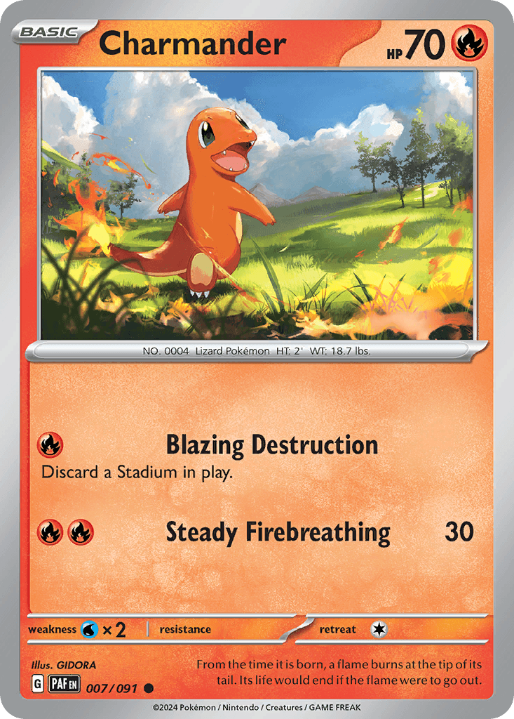 Charmander, kortbilde fra pokemontcg.io